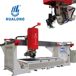 Máy cắt đá CNC SawJet 5 trục hiệu quả cao HUALONG với Máy cưa cầu và Máy phun nước HKNC-650J 