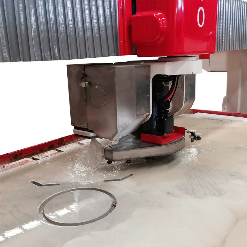 Hệ thống máy móc đá của Ý tự động đa chức năng Bộ định tuyến cnc 5 trục Cầu Cưa Máy cắt đá cẩm thạch có phay