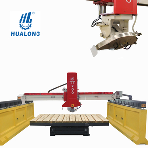 Nhà sản xuất HUALONG Trung Quốc Máy cắt đá tự nhiên HLSQ-700 Máy cưa cầu đá hồng ngoại cho đá cẩm thạch thạch anh