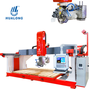 Máy móc HUALONG Máy cưa cầu đa năng dòng HKNC Máy cắt đá CNC 5 trục cho mặt bàn bằng đá cẩm thạch granit