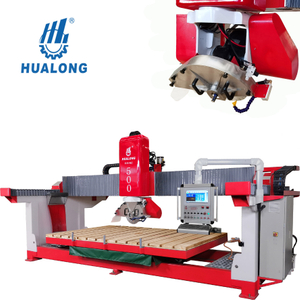 Máy cắt đá tự động CNC HUALONG HSNC-500 cnc granite với nội suy 3 trục cho mặt bàn