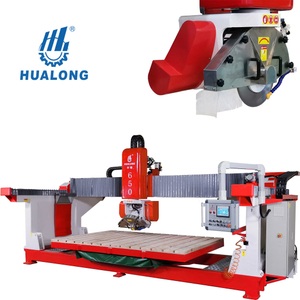 HUALONG 45 độ vát mép Cấu hình cầu đá granit Máy cưa bàn nghiêng Máy cắt đá hoa cương thạch anh bazan HLSQ-650