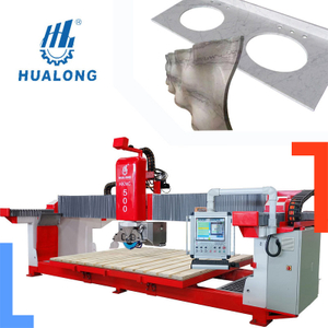 Máy cắt đá Hualong Máy cắt đá granite đa chức năng Máy cắt đá 5 trục Máy cưa cầu CNC HKNC-500