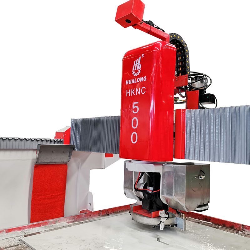 Hệ thống máy móc đá của Ý tự động đa chức năng Bộ định tuyến cnc 5 trục Cầu Cưa Máy cắt đá cẩm thạch có phay